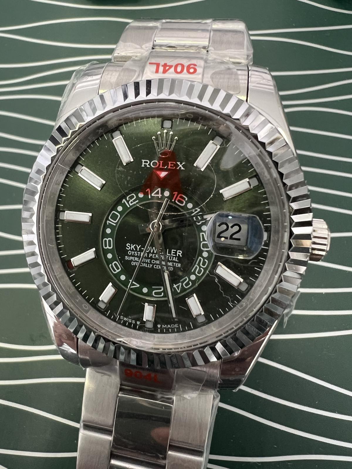 Sky Dweller Steel Green Dial 42mm