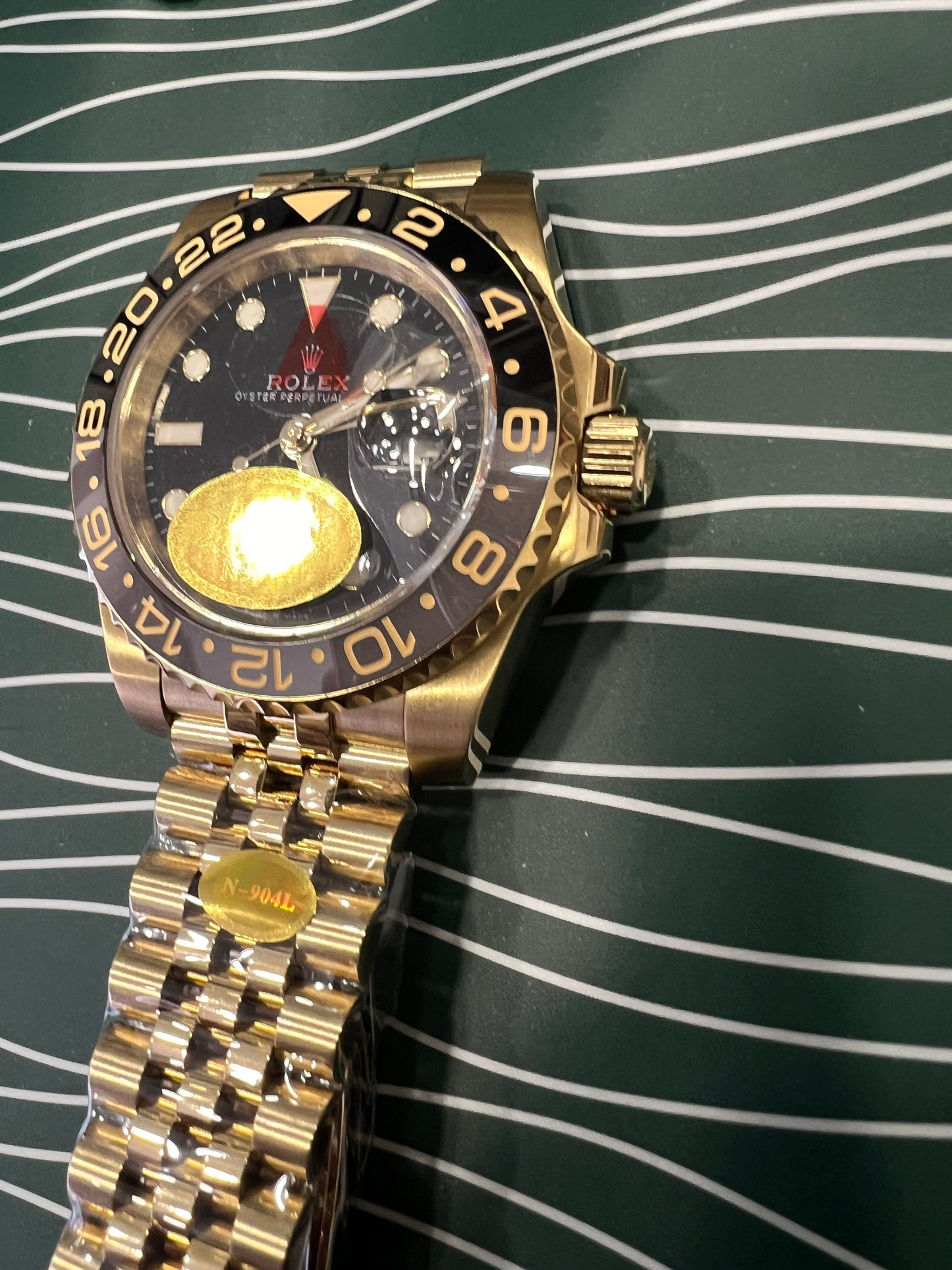 GMT-Master II Gold Black Dial Jubilee 40mm