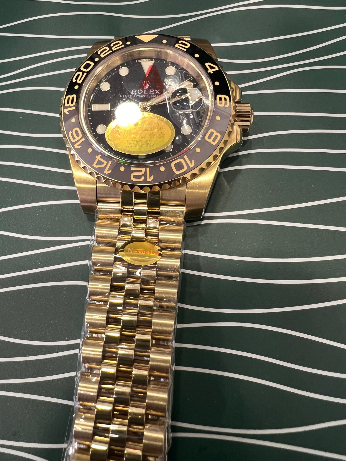 GMT-Master II Gold Black Dial Jubilee 40mm