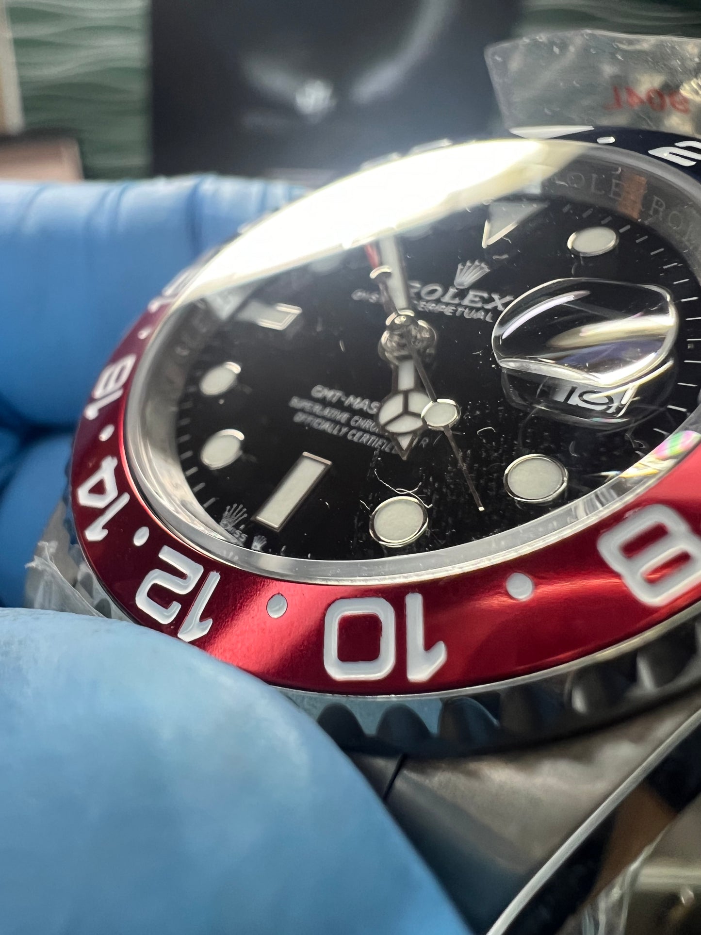 GMT-Master II Pepsi Black Dial Jubilee 40mm
