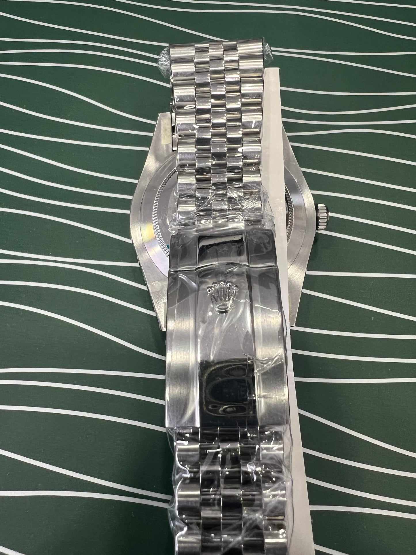 Datejust 41 Steel Dark Grey Dial Stick Markers Fluted Bezel Jubilee