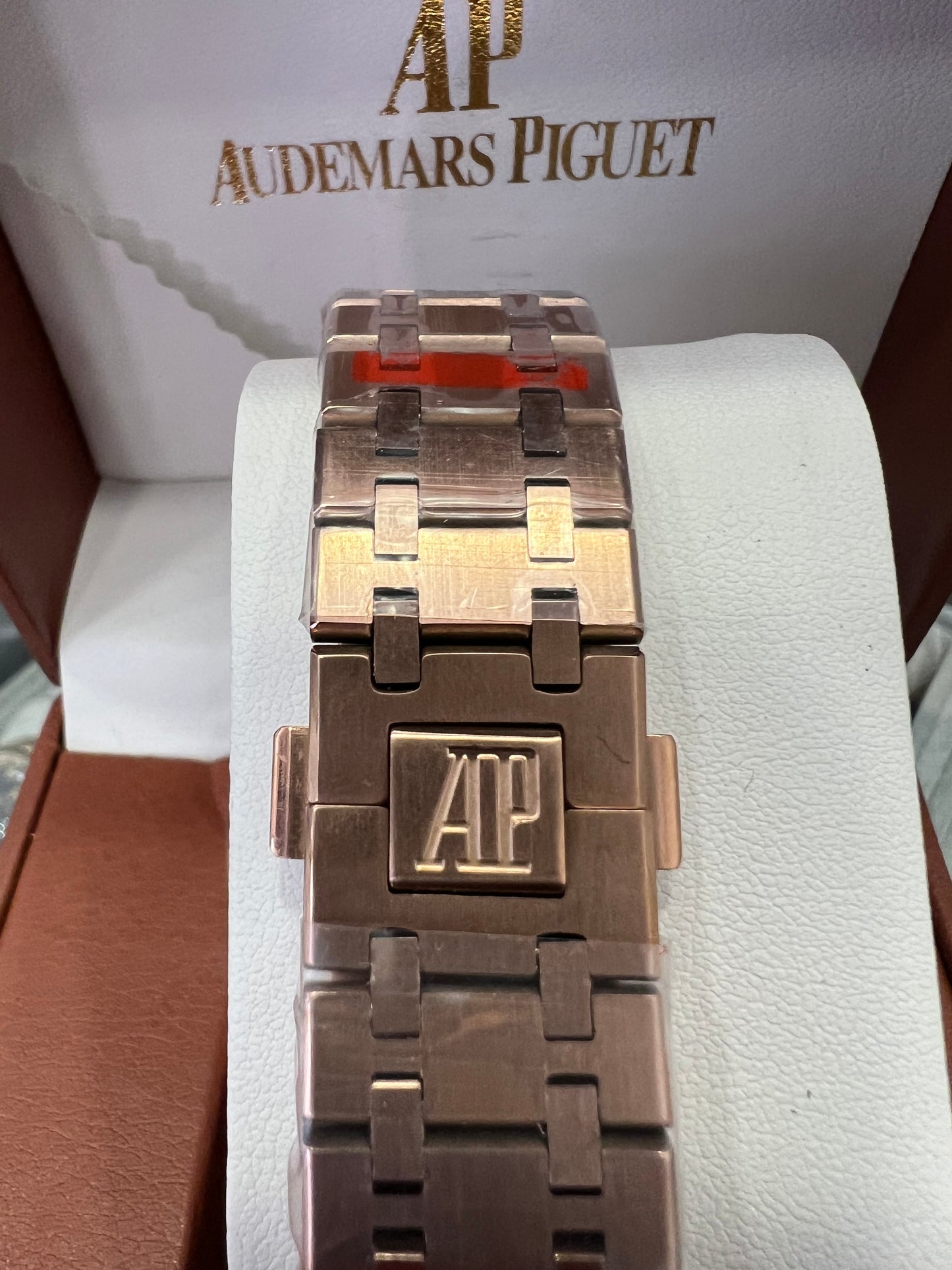 Audemars Piguet Royal Oak Double Balance Wheel Openworked Rose Gold Black Dial 41mm
