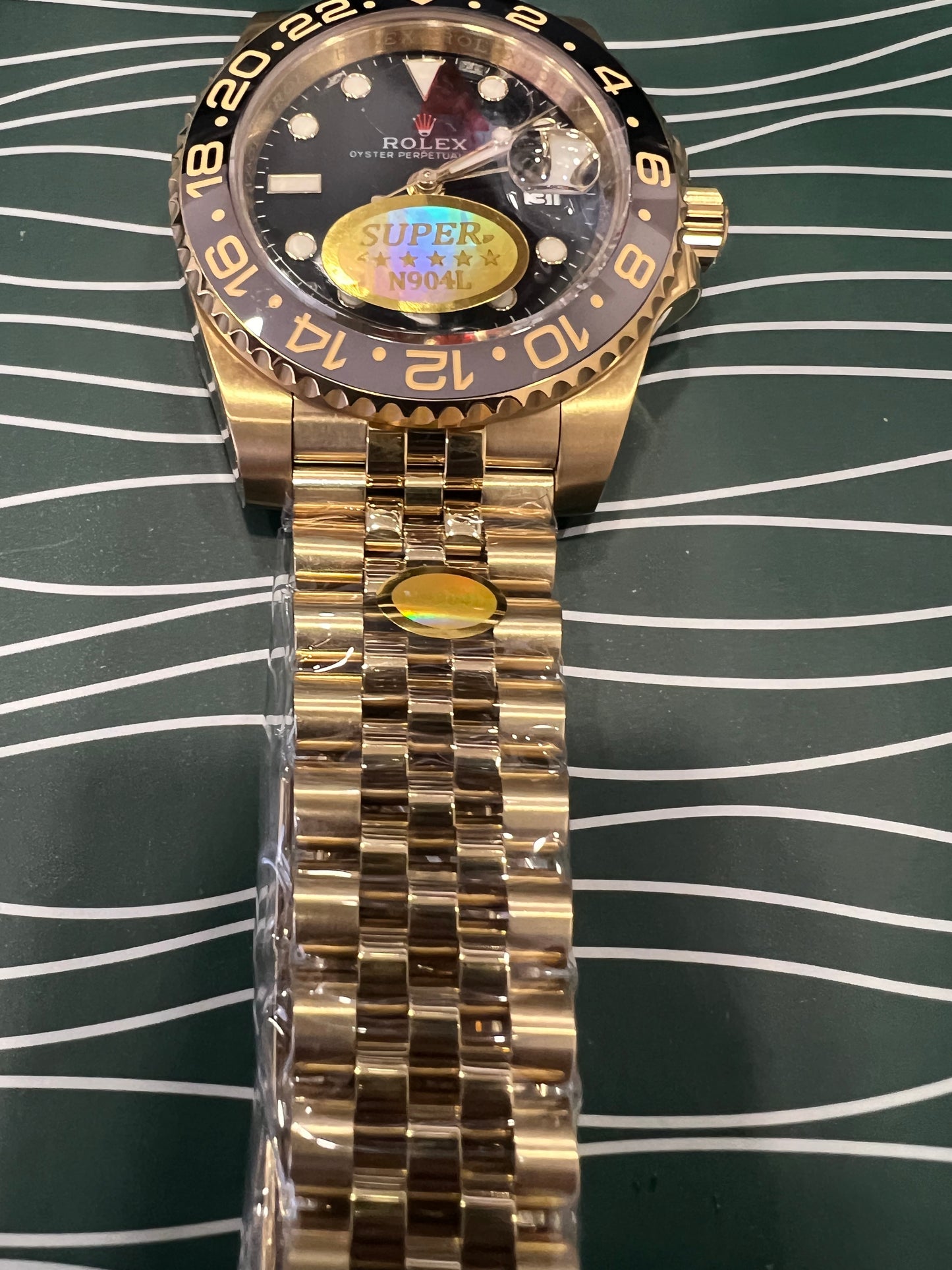 GMT-Master II Gold Black Dial Jubilee 40mm