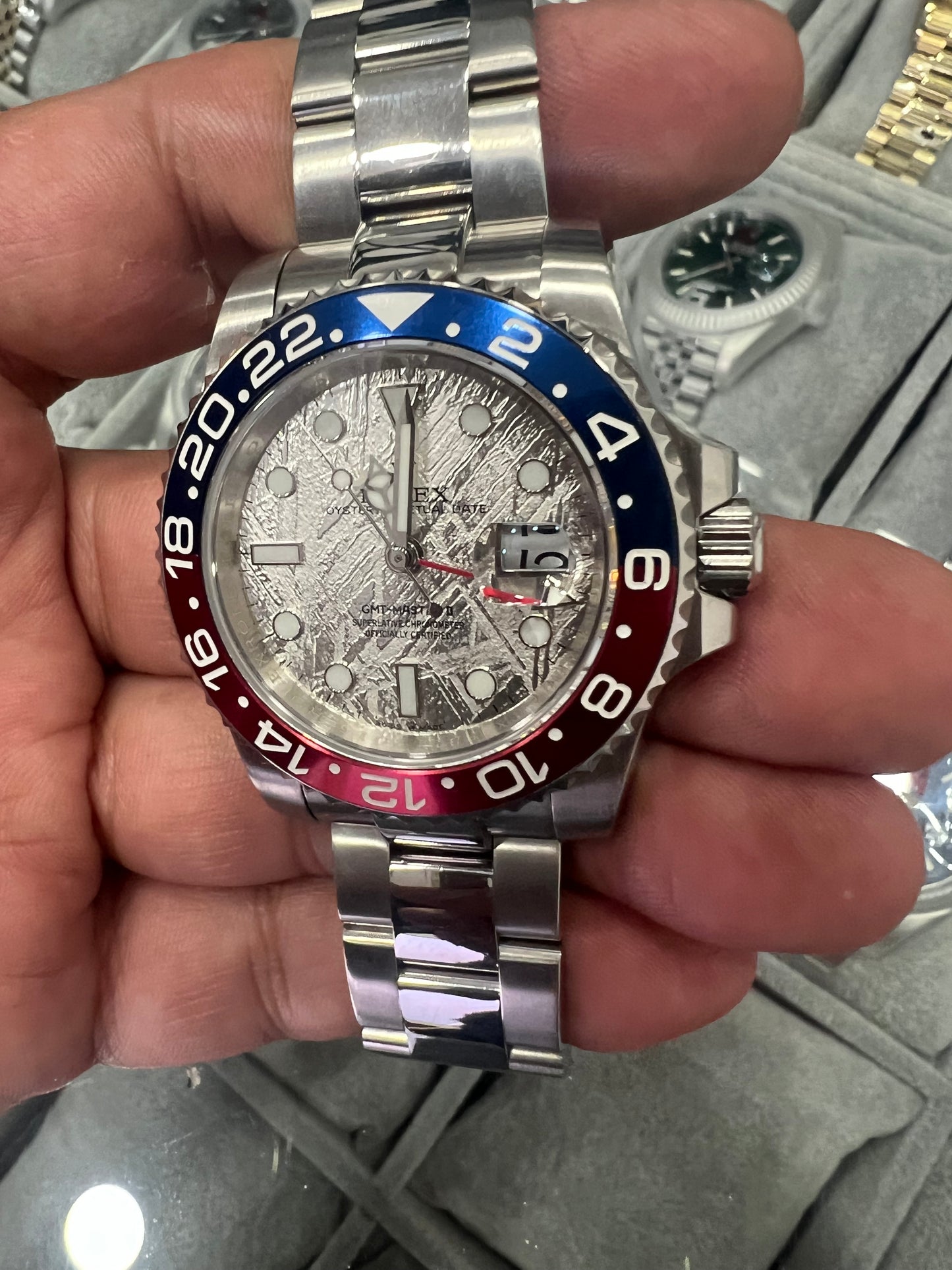 GMT-Master II Pepsi Meteorite Dial Oyster 40mm