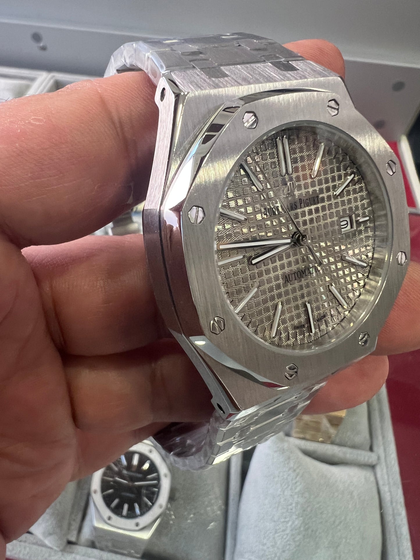 Audemars Piguet Royal Oak Selfwinding Steel Metalic White Dial Dial 41mm