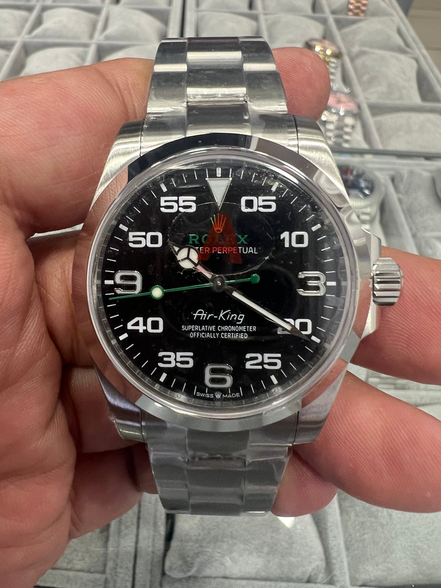 Air-King Steel Black Dial