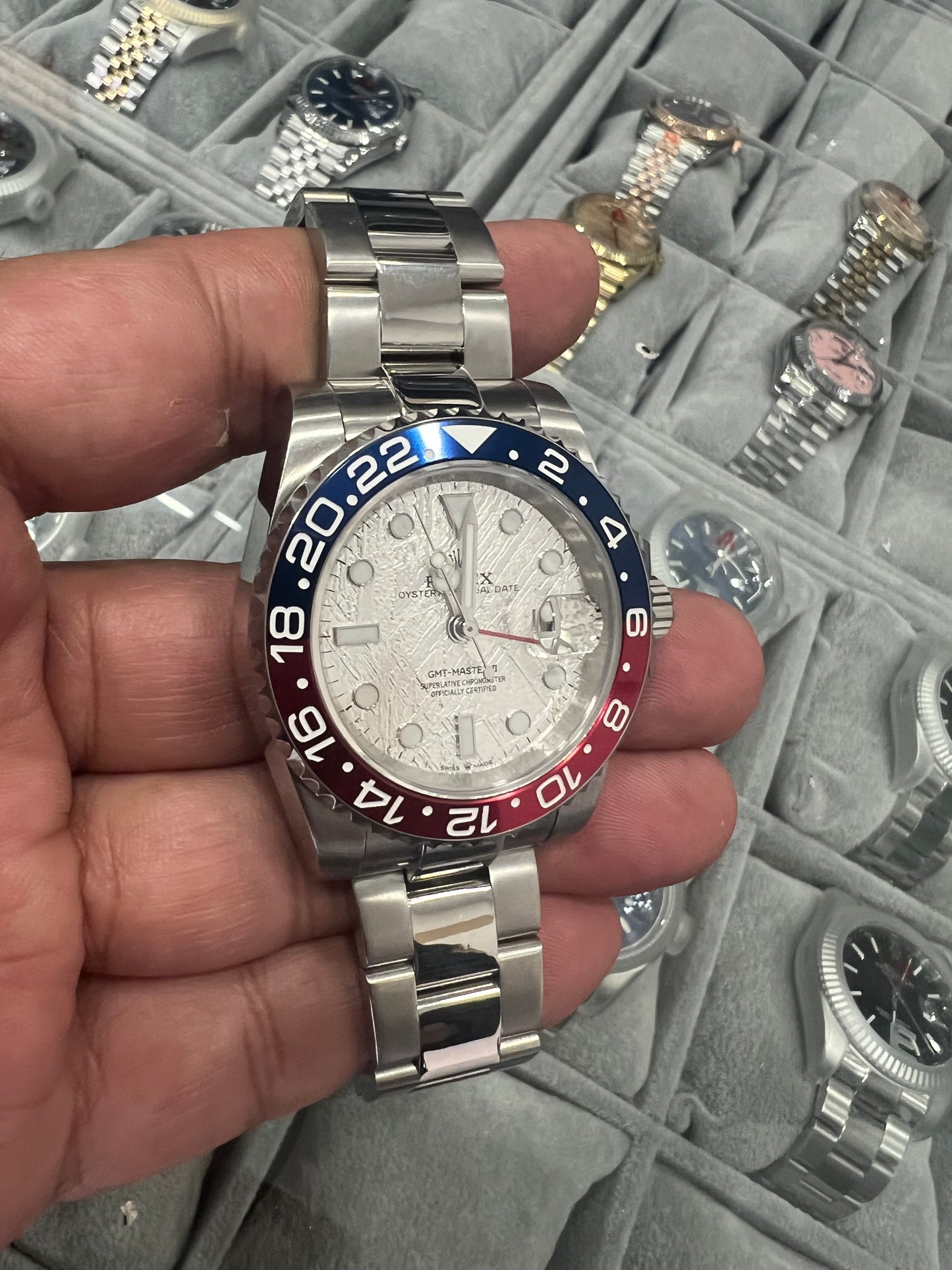GMT-Master II Pepsi Meteorite Dial Oyster 40mm