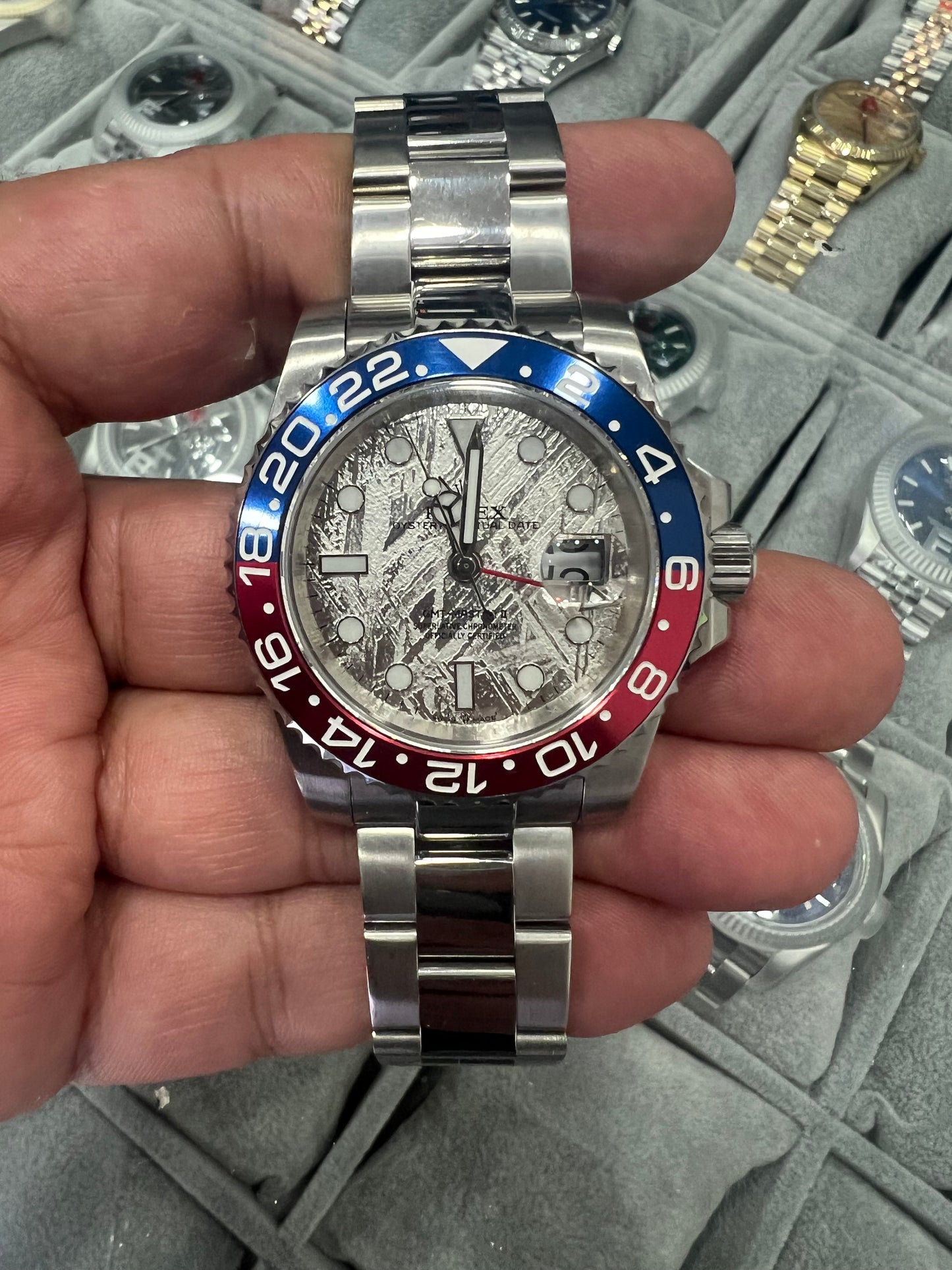 GMT-Master II Pepsi Meteorite Dial Oyster 40mm