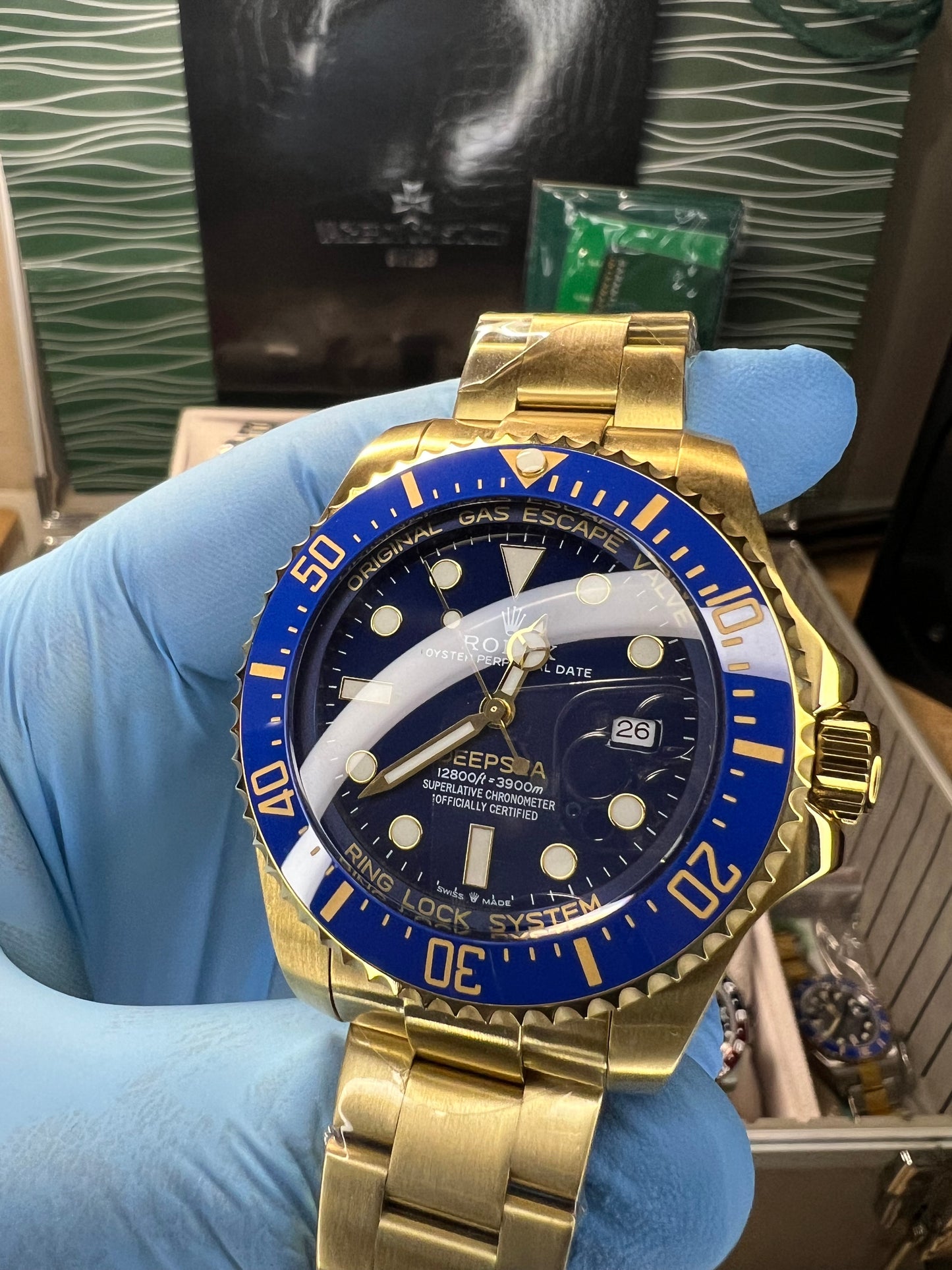 Sea Dweller Deepsea Gold Blue Dial Ceramic Bezel 44mm 2024