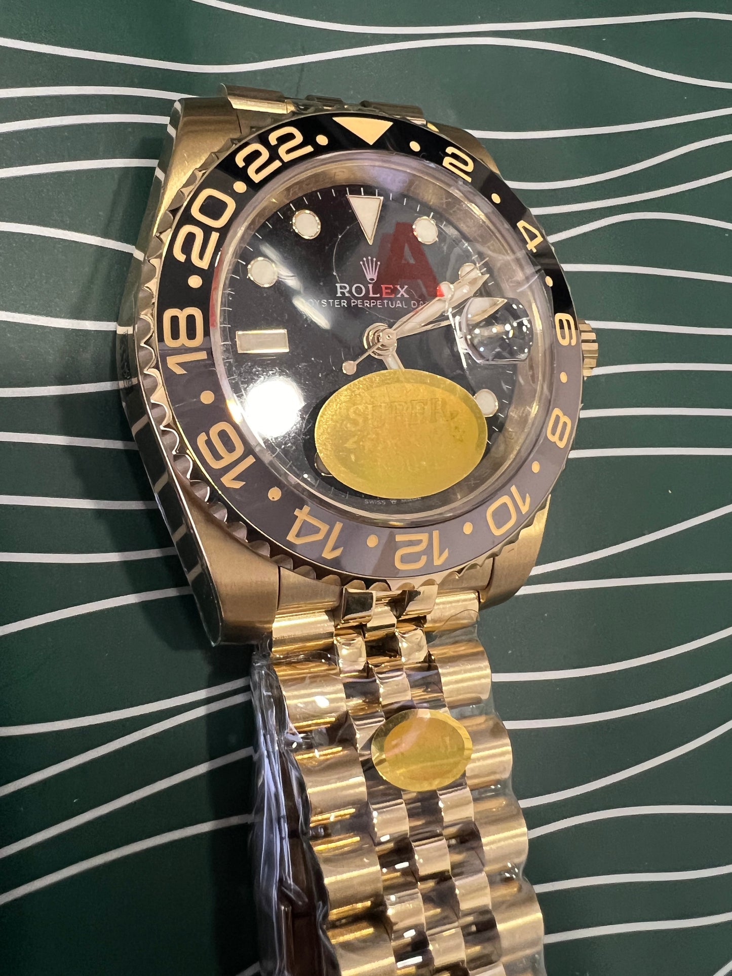 GMT-Master II Gold Black Dial Jubilee 40mm