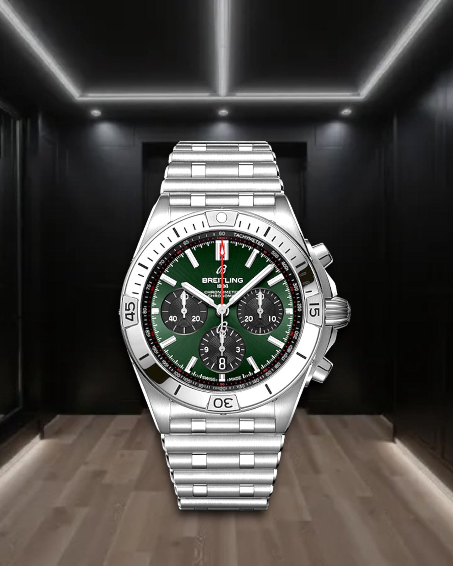 Breitling Chronomat B01 Chronograph Green Dial 42mm