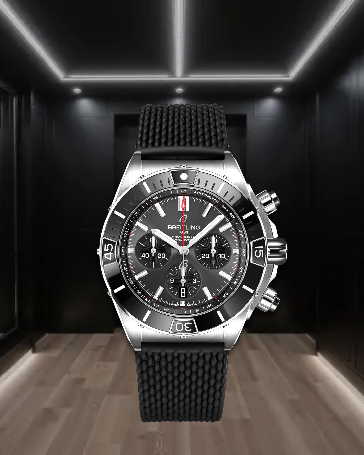 Breitling Super Chronomat B01 Chronograph Black Dial 44mm