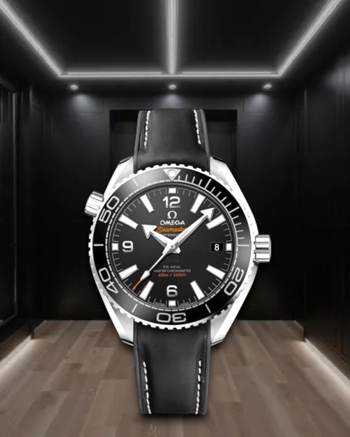 Omega Seamaster Planet Ocean 600m Steel Case Co-Axial Black Rubber Strap 39,5mm