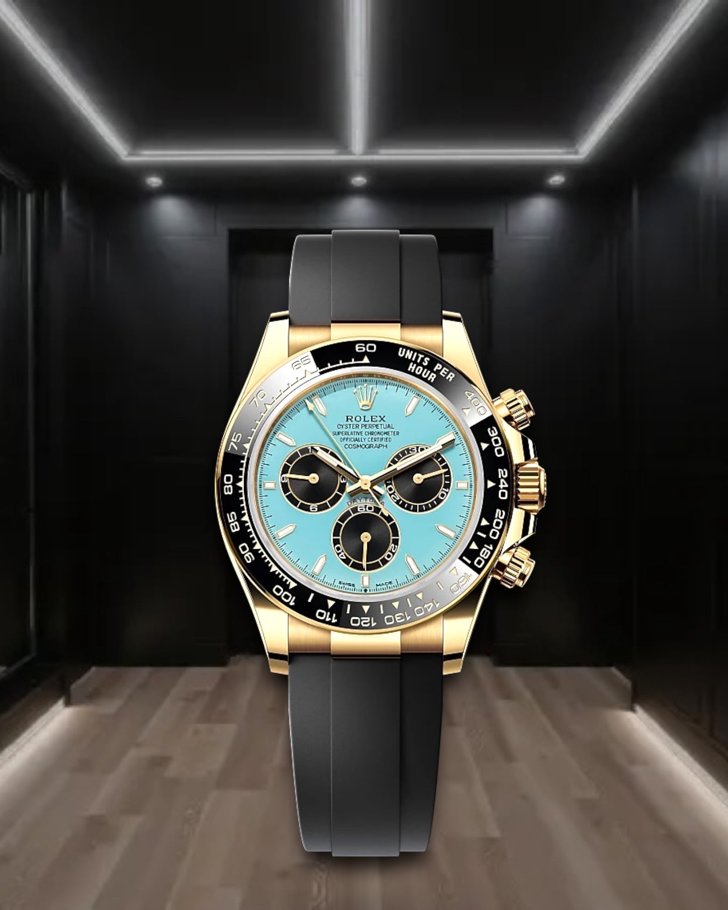 Daytona Cosmograph Oysterflex Gold Tiffany Dial