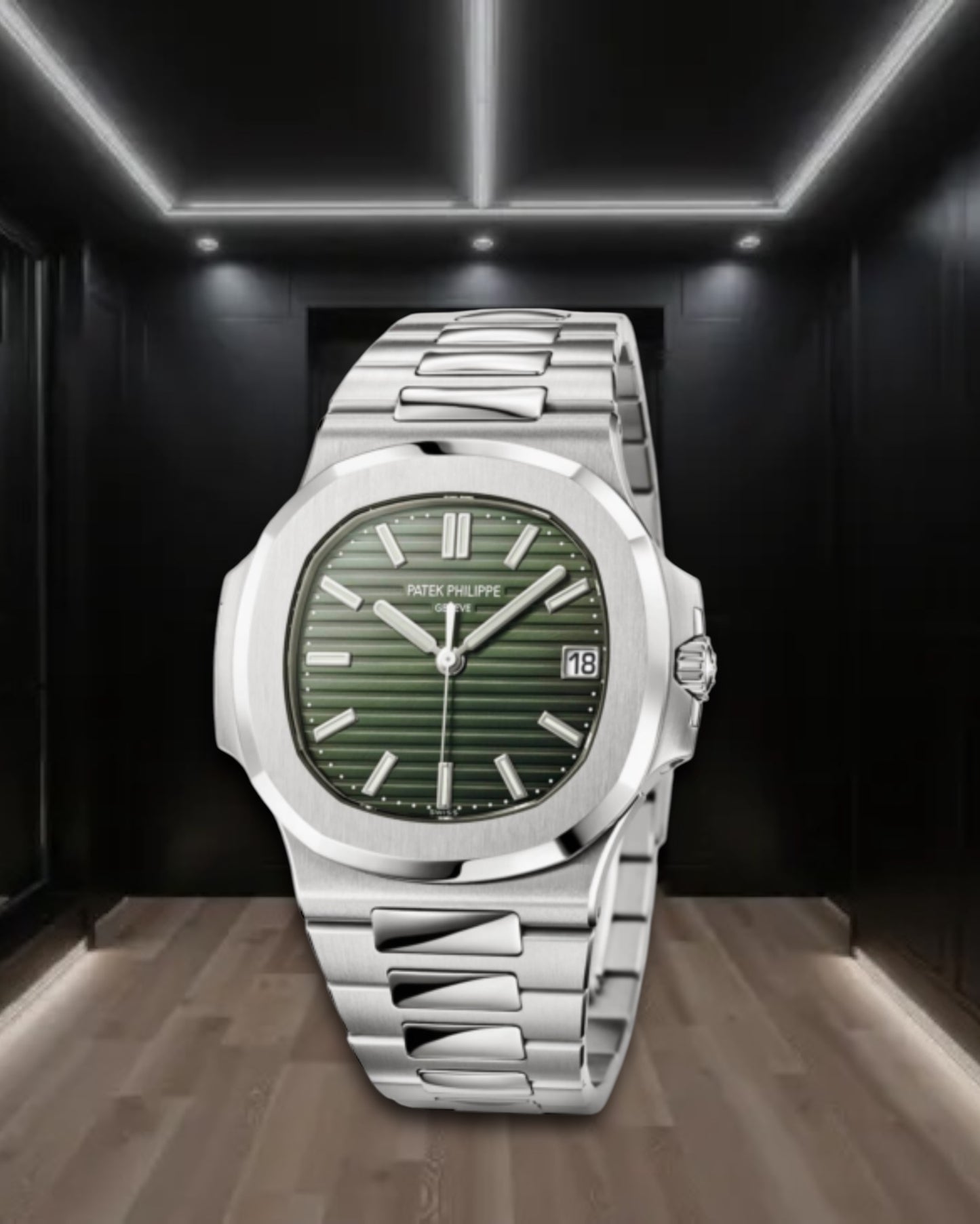 Patek Philippe Nautilus Steel Green Dial 40.5mm