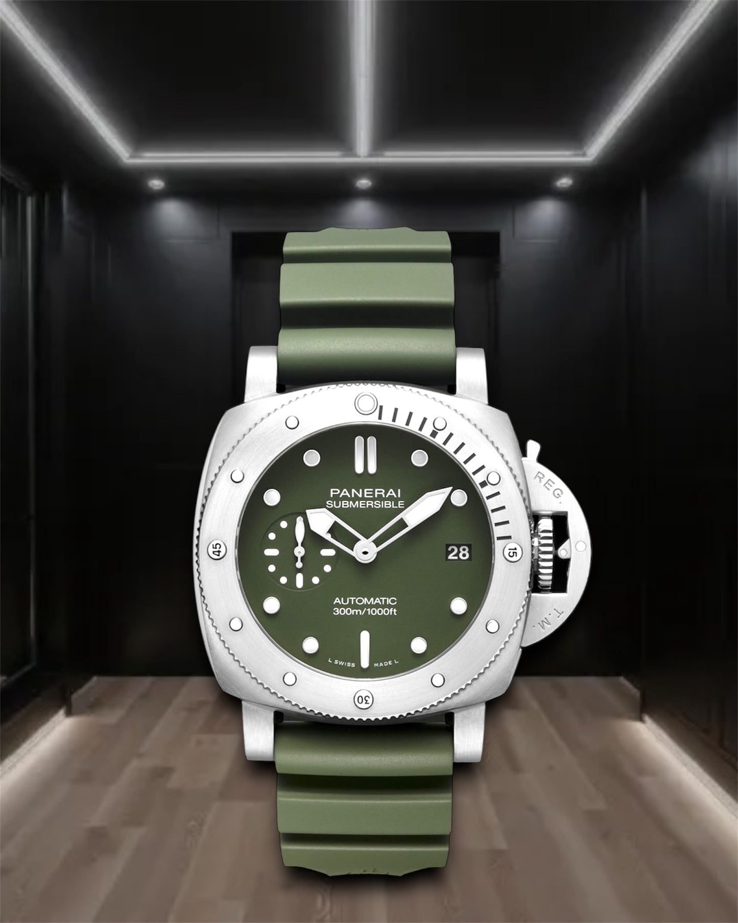 Panerai Submersible Verde Militare 42mm PAM01055