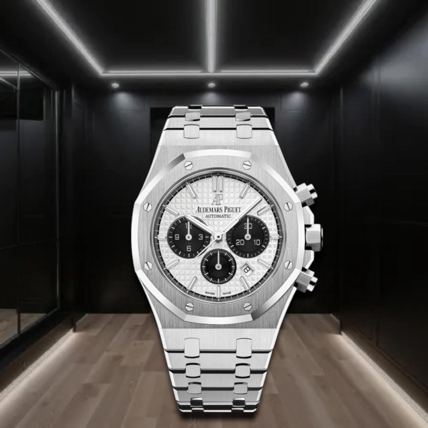 Audemars Piguet Royal Oak Steel Chronograph Silver Toned Dial 41mm