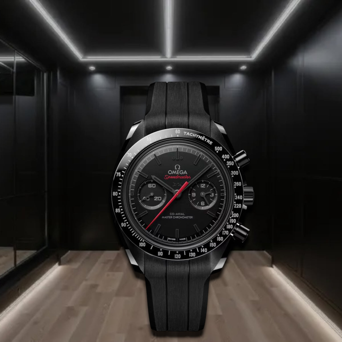 Omega Speedmaster Dark Side Of The Moon Black Ceramic Rubber 44.5mm
