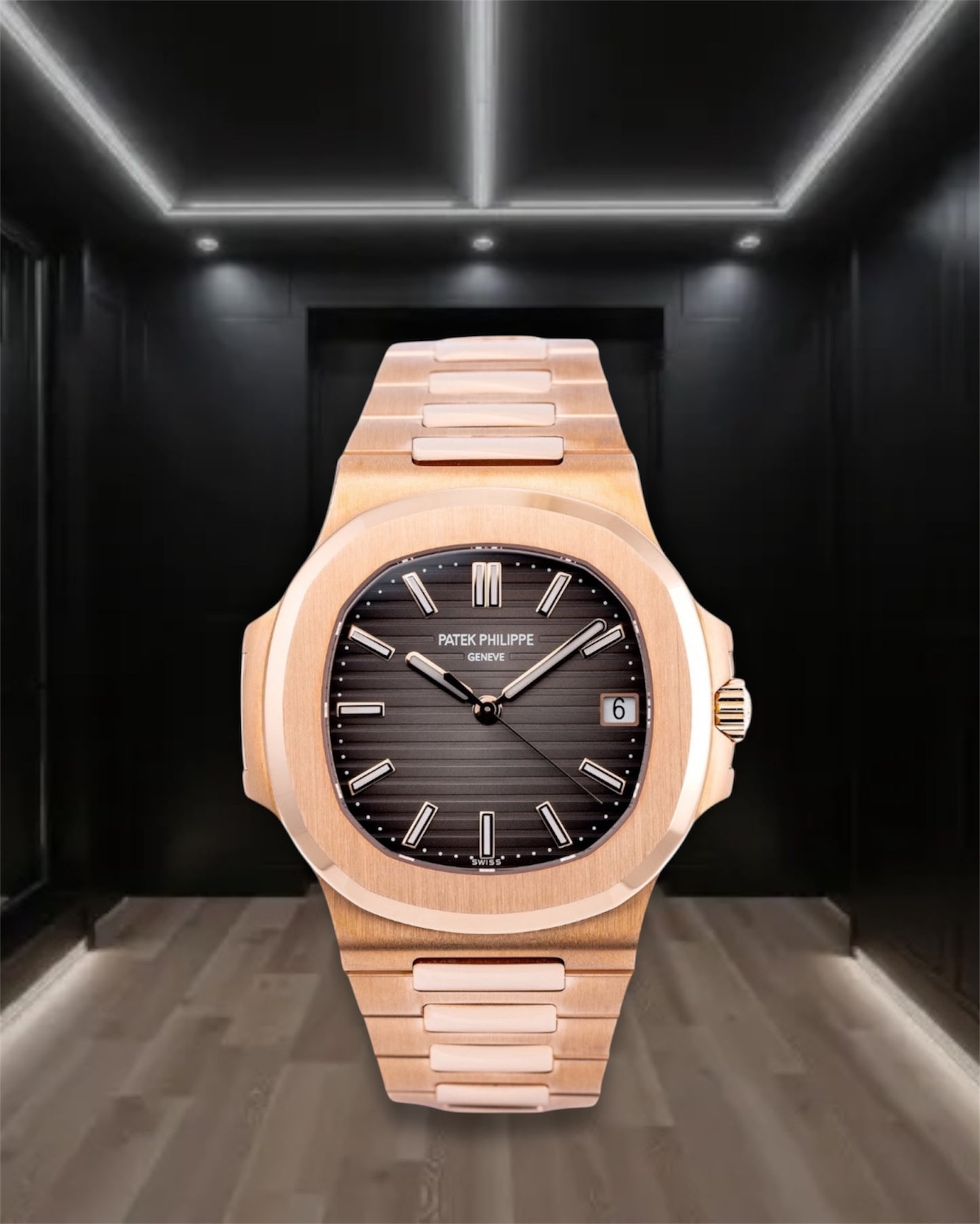Patek Philippe Nautilus Rose Gold Chocolate Dial 40.5mm