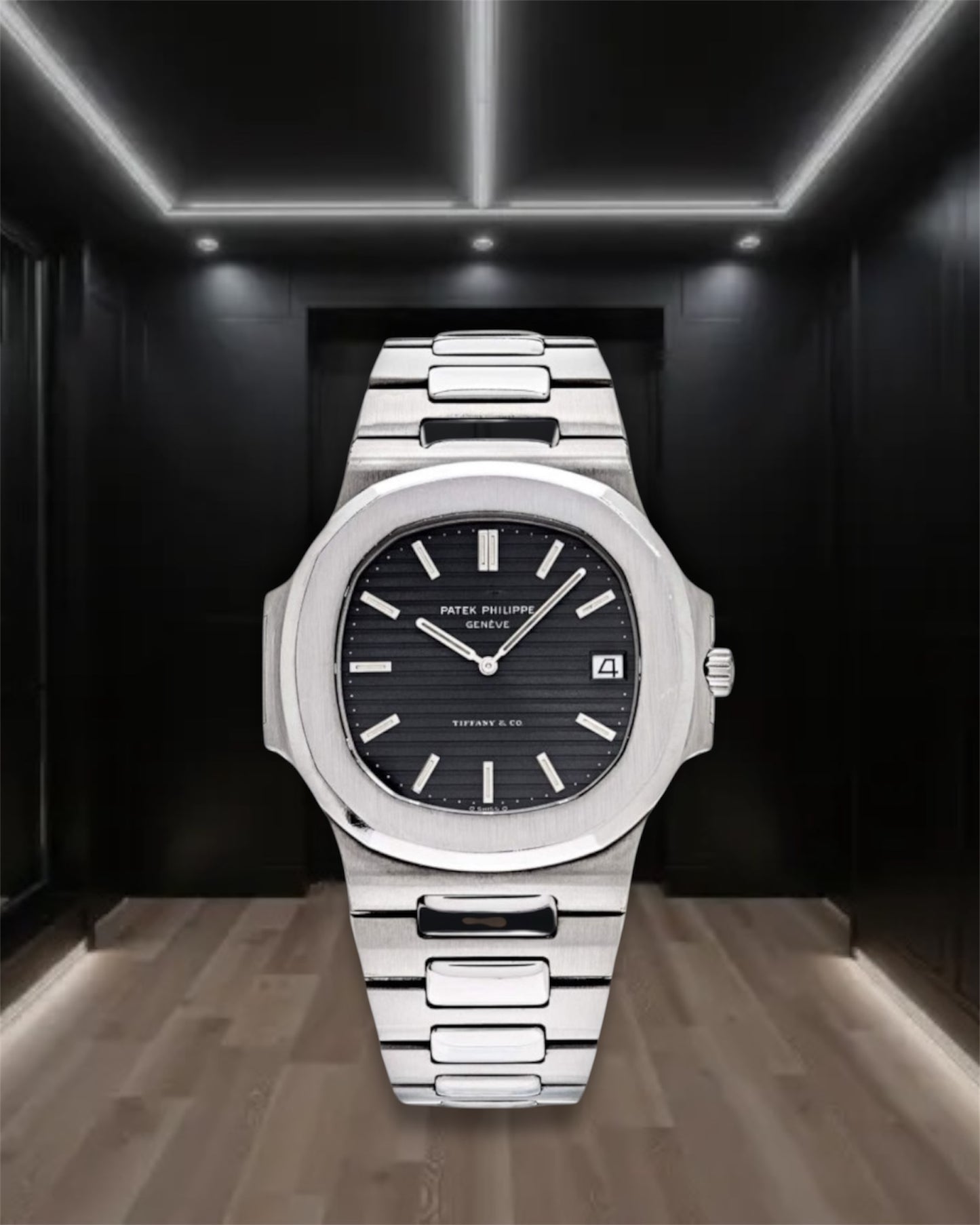 Patek Philippe Nautilus Steel Black Dial 40.5mm