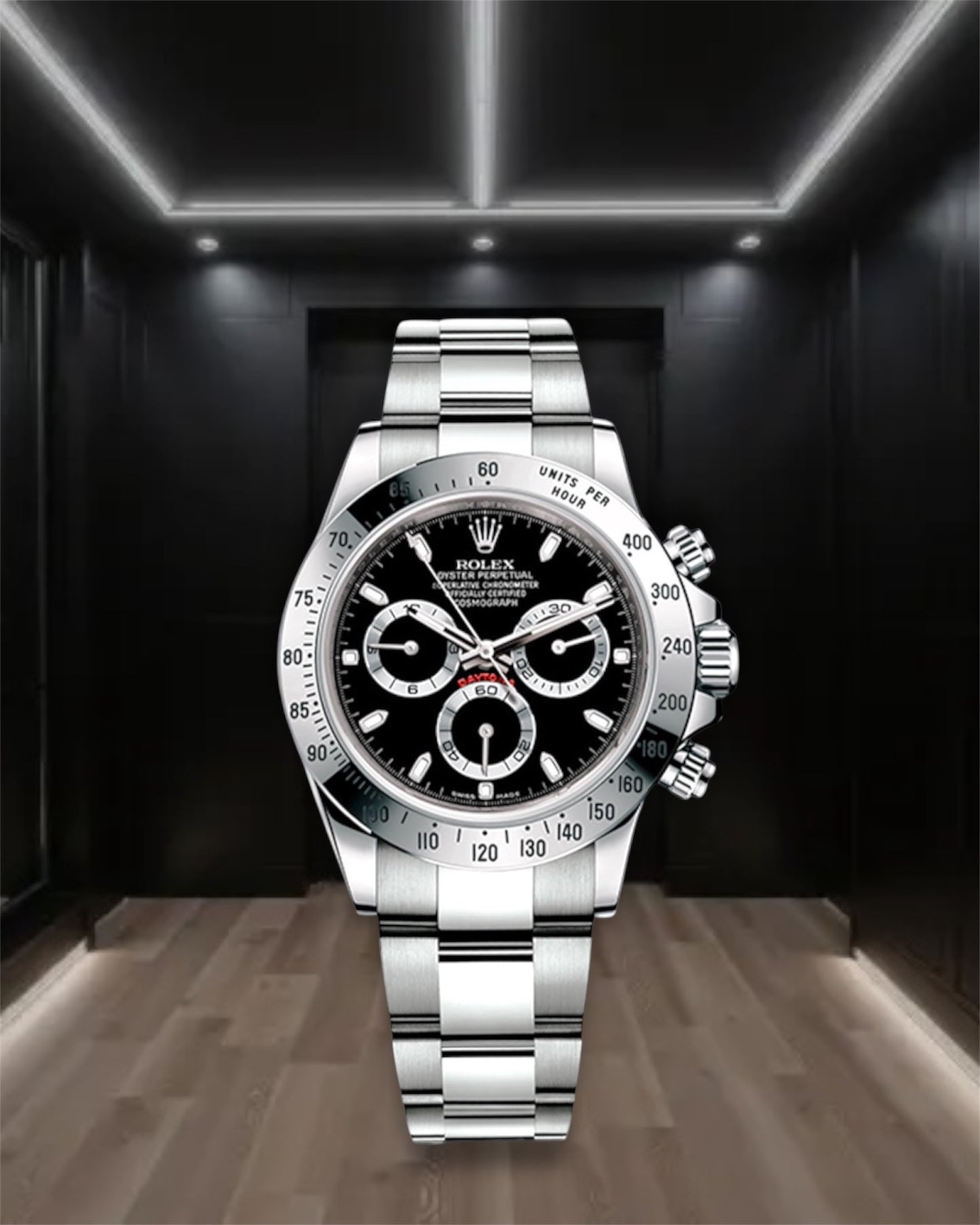 Daytona Steel Black Dial 40mm