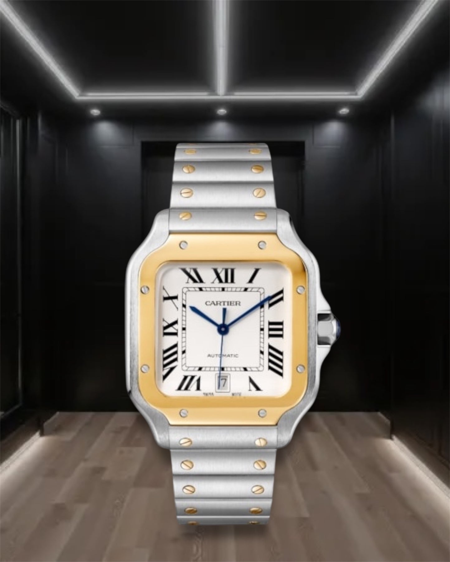 Cartier Santos De Cartier Large Steel & Gold 40mm