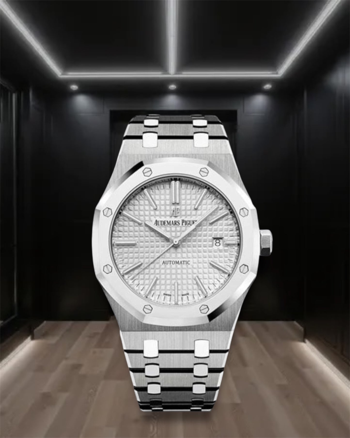 Audemars Piguet Royal Oak Selfwinding Steel Metalic White Dial Dial 41mm