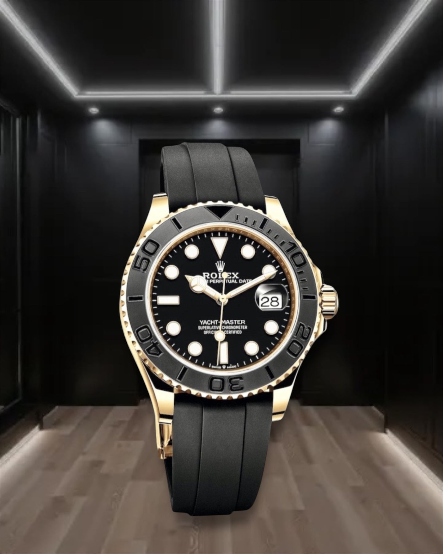 Yacht Master 42 Yellow Gold Oysterflex