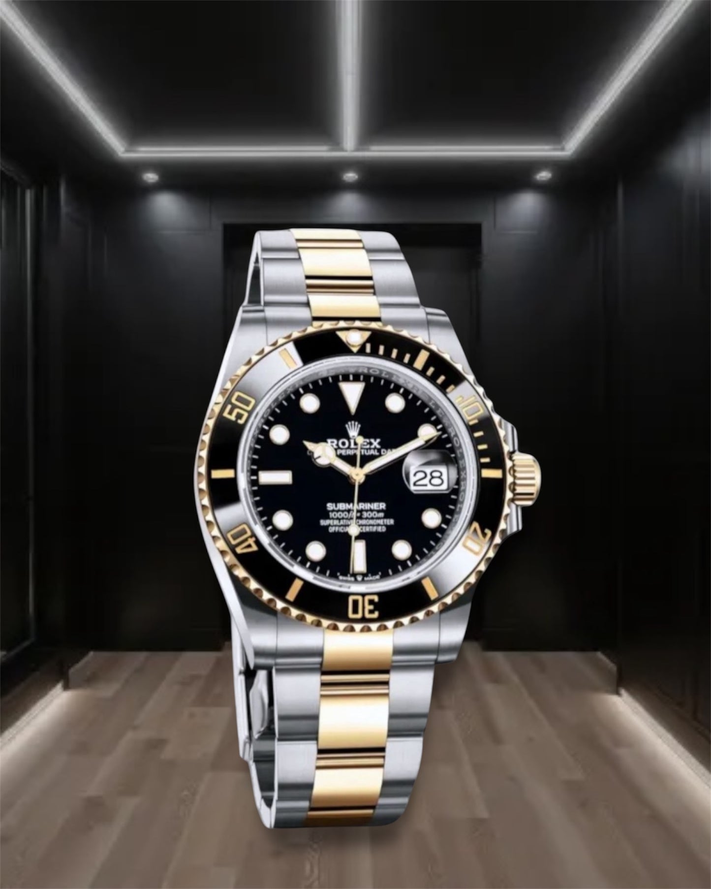 Submariner 2-Tone Black Dial 40mm