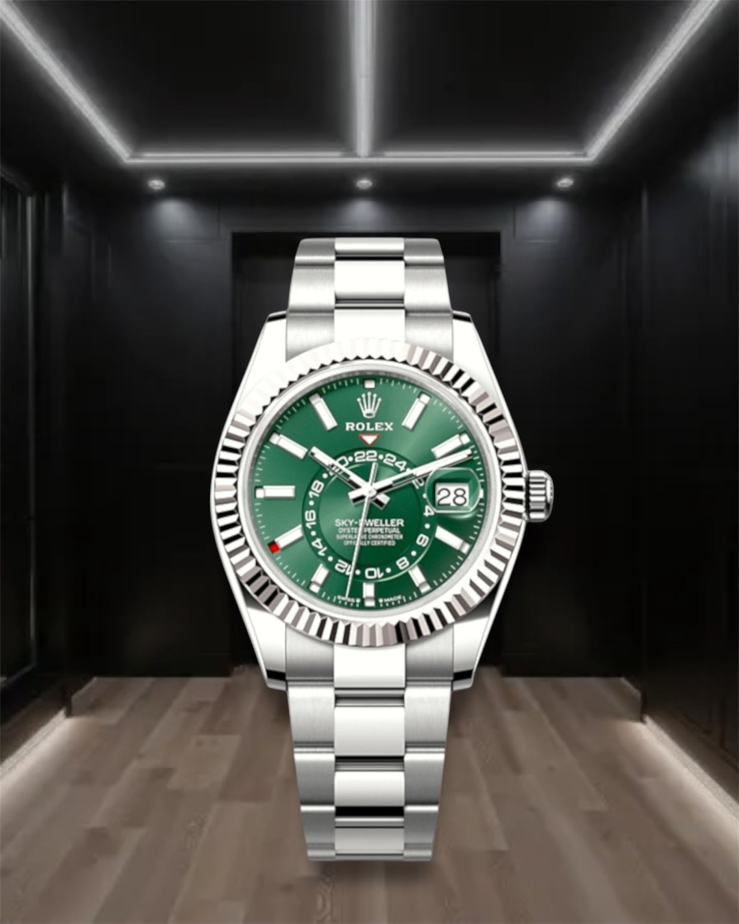 Sky Dweller Steel Green Dial 42mm