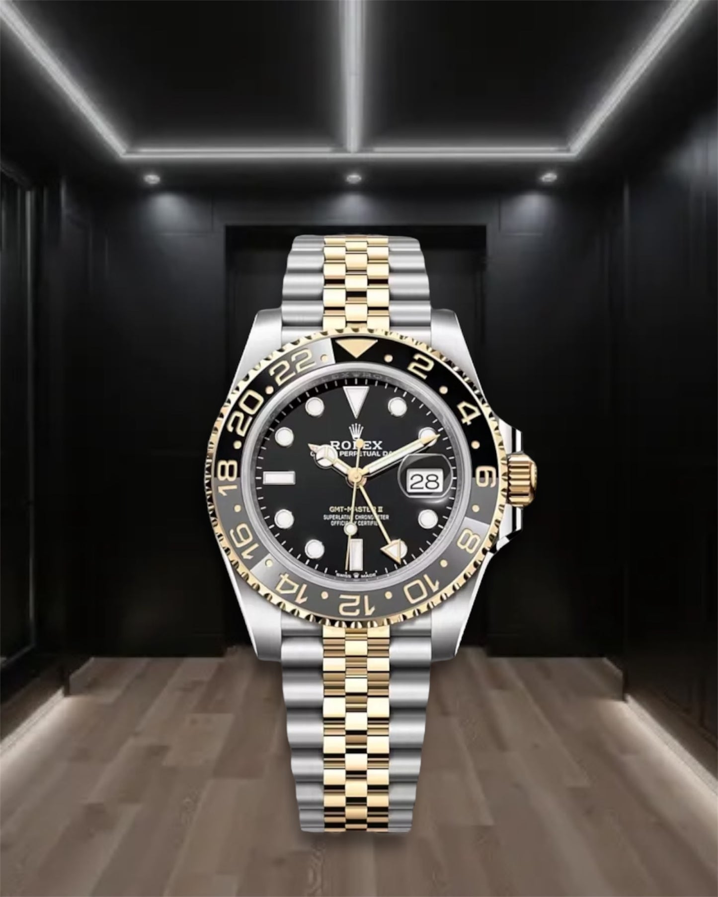 GMT-Master II 2-Tone Black Dial Jubilee 40mm