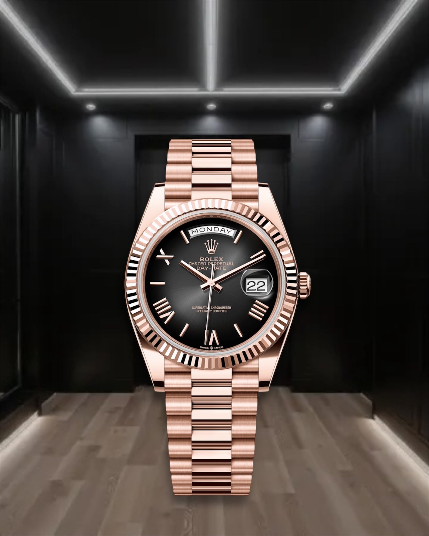 Day-Date Everose Gold Ombre Dial 40mm President 2024