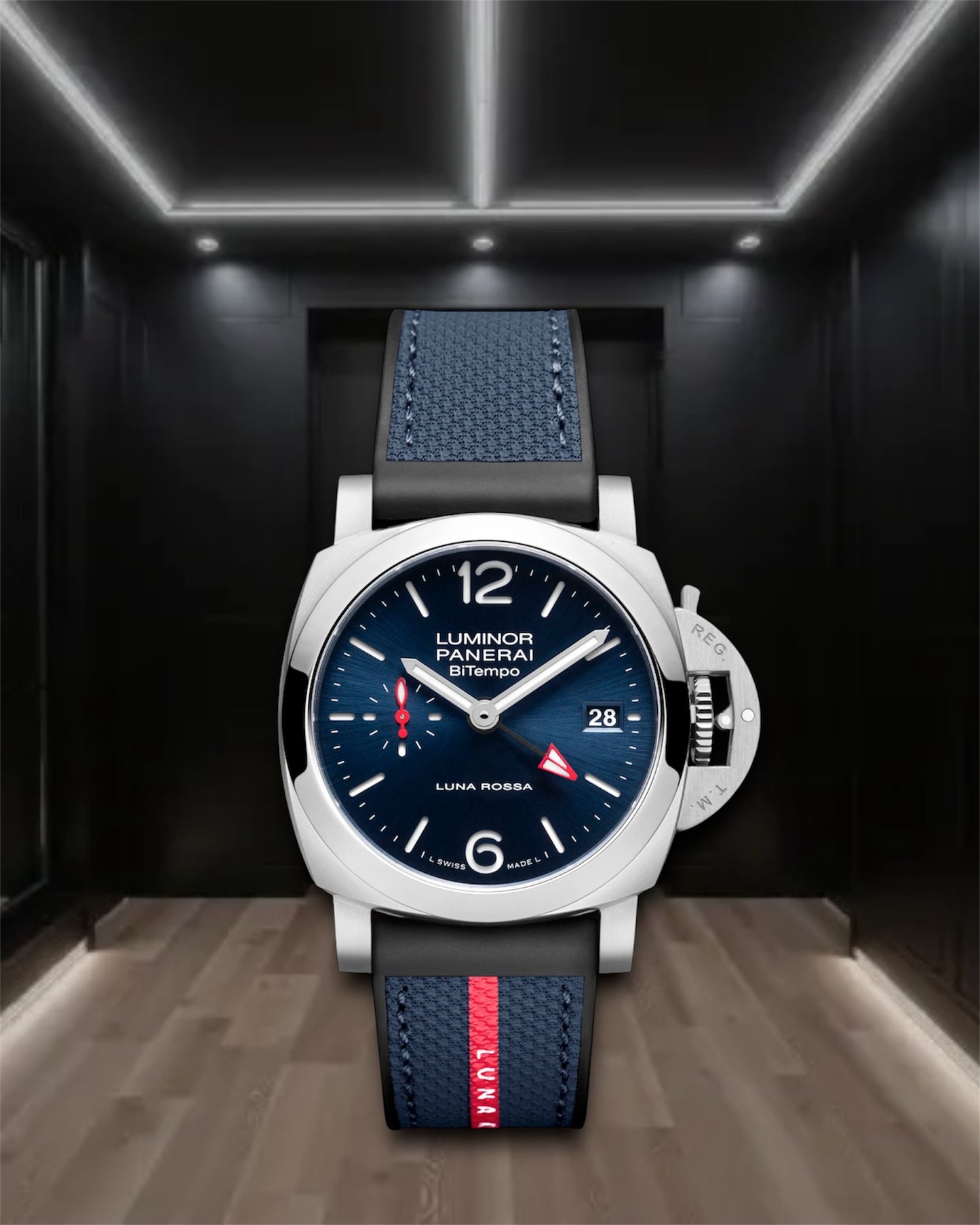 Panerai Luminor Quaranta Bitempo Luna Rossa PAM01404 40mm