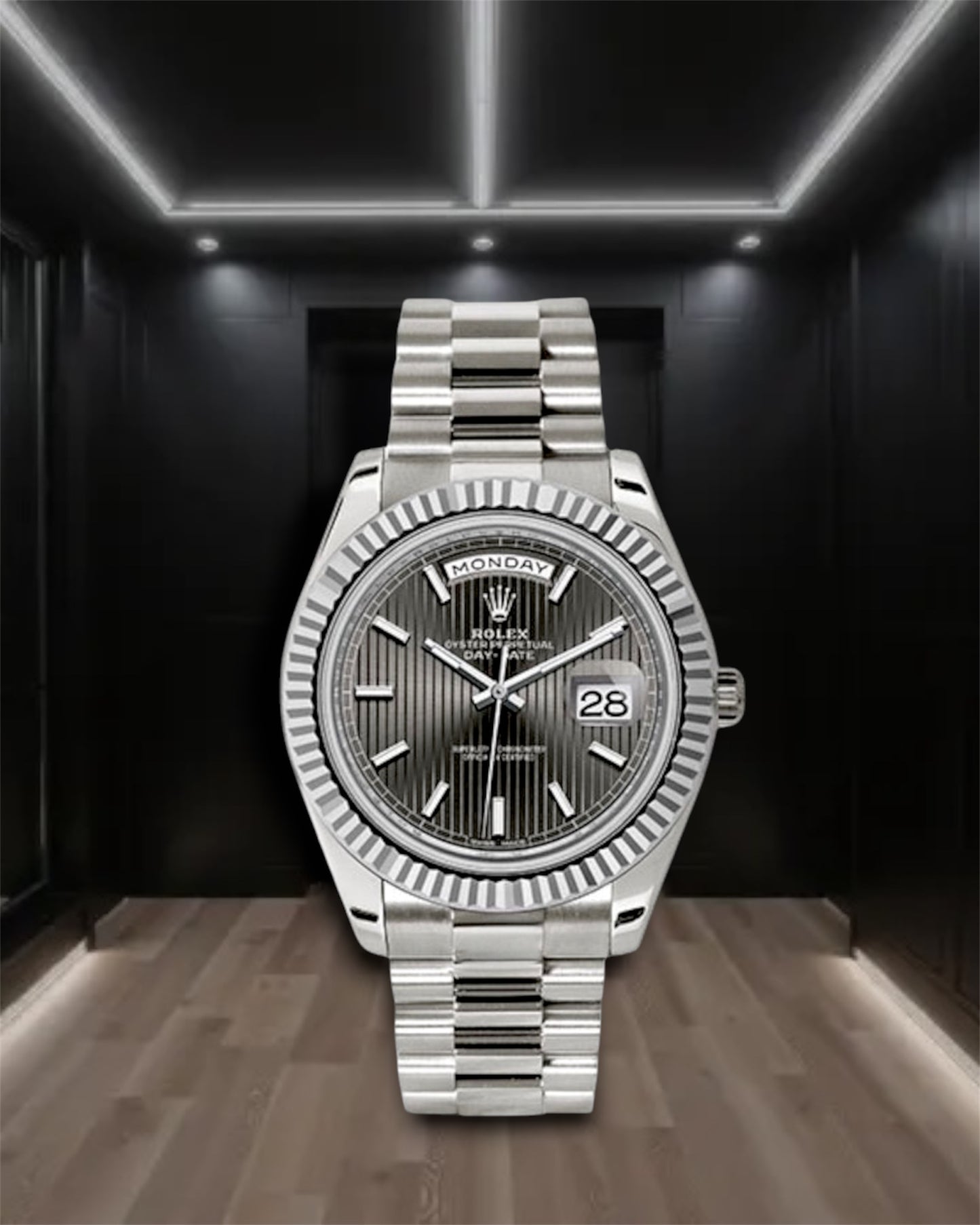 Day-Date Gray Dial 40mm President