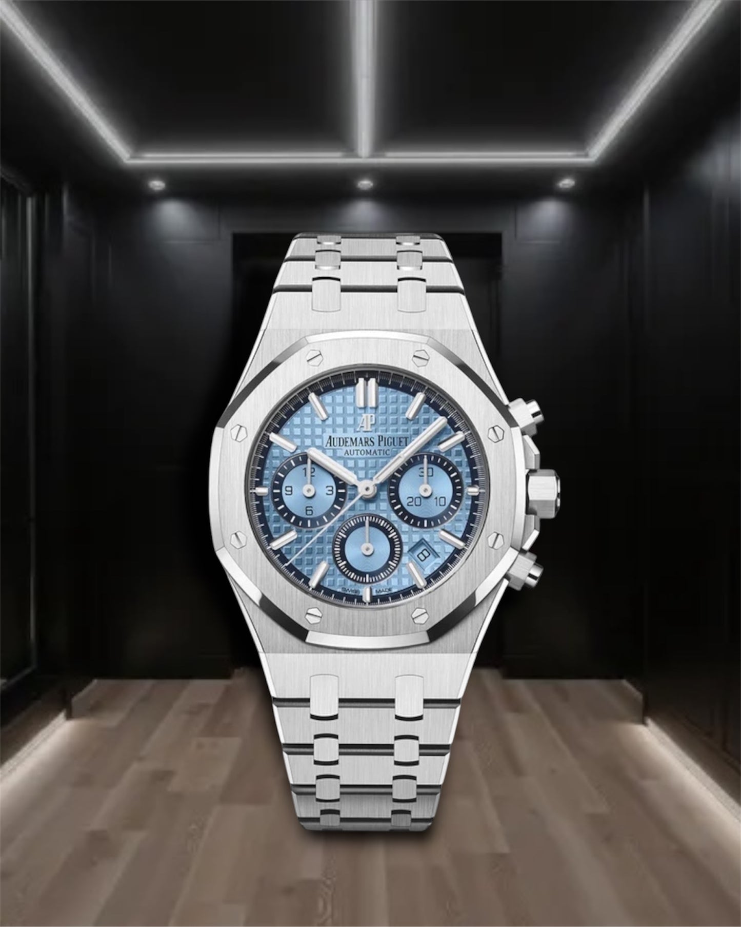 Audemars Piguet Royal Oak Chronograph Steel Light Blue Dial 41mm