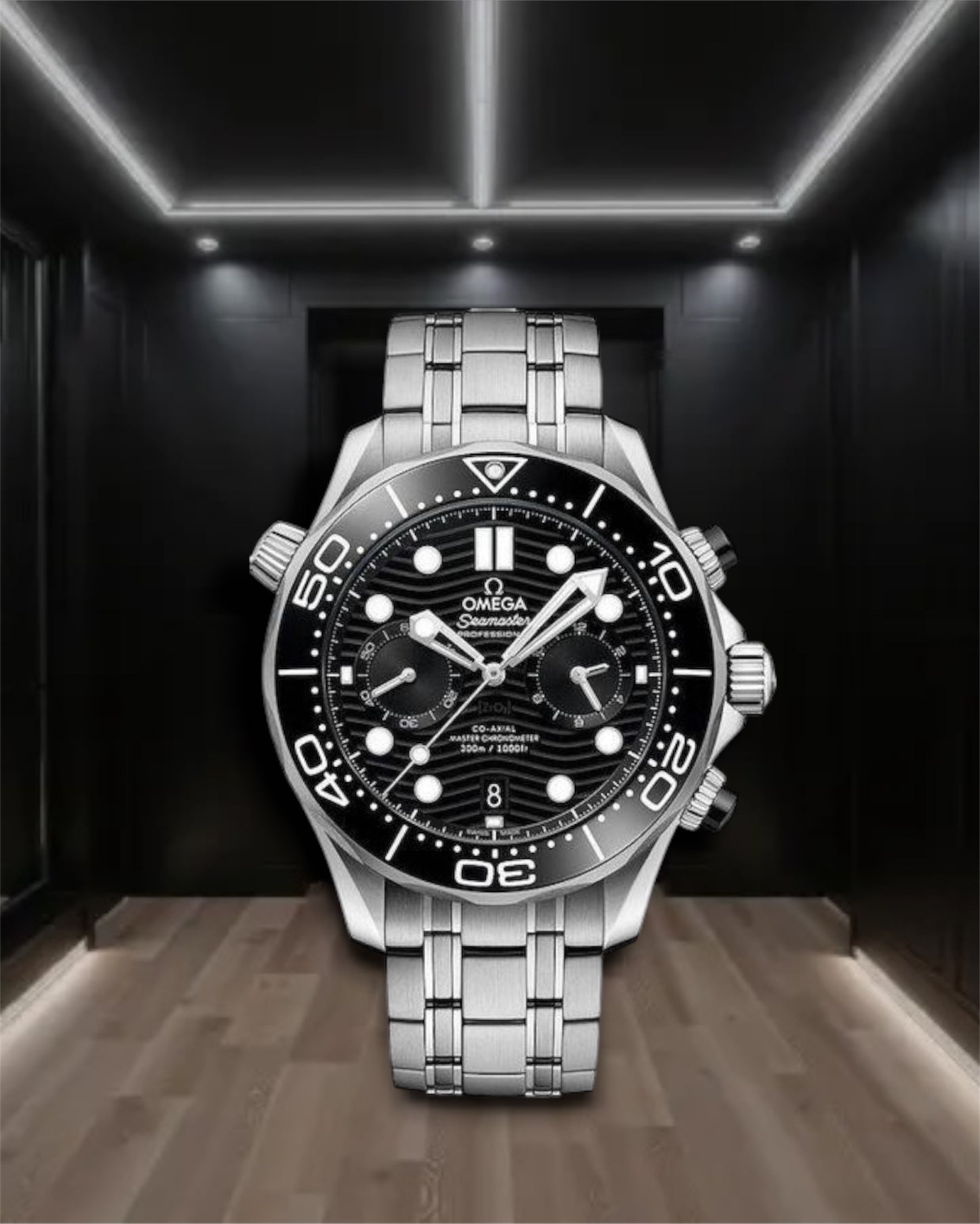 Omega Seamaster Diver 300M Chronograph Steel Black Dial 44mm