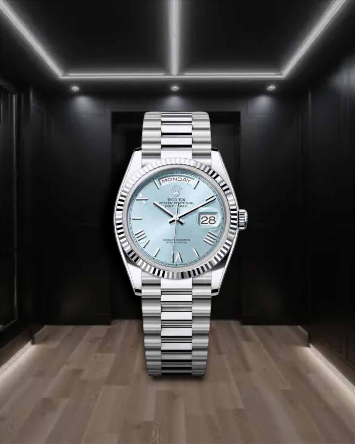 Day-Date Ice Blue Roman Dial 36mm President