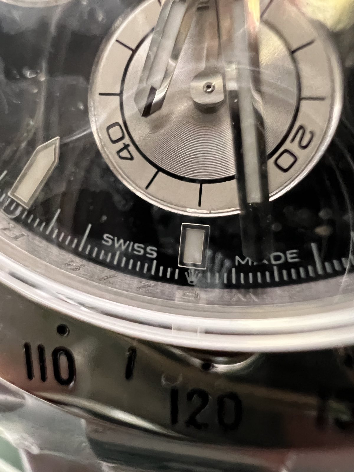 Daytona Cosmograph Steel Bright Black Dial 40mm