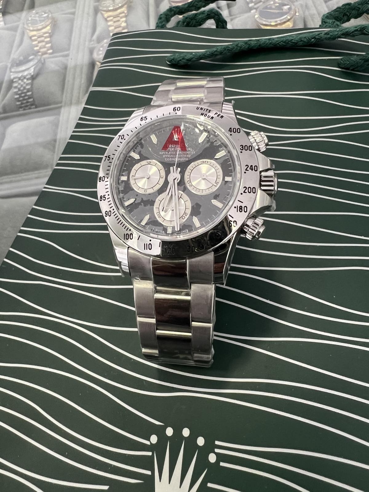 Daytona Cosmograph Steel Bright Black Dial 40mm