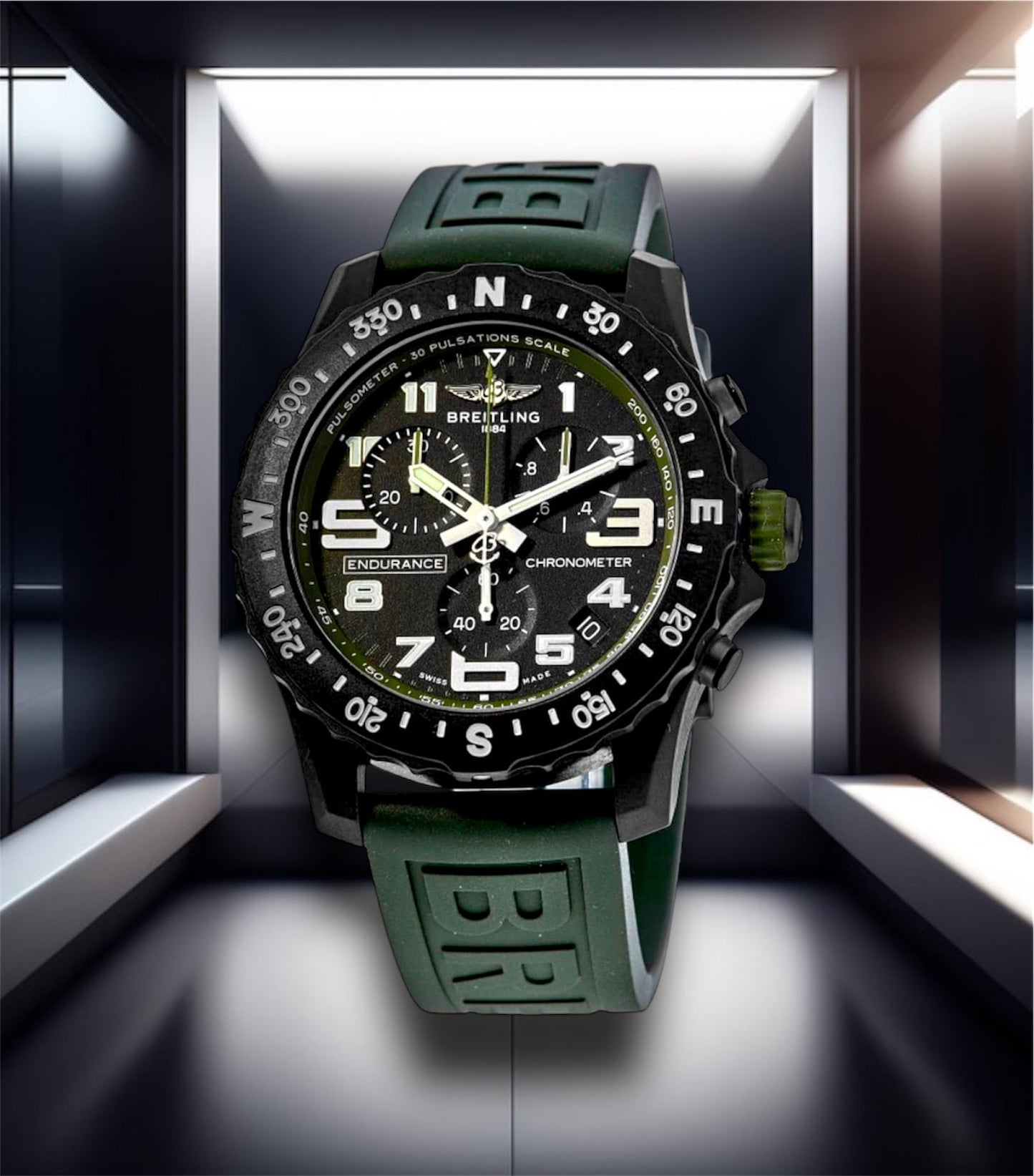 Breitling Endurance Pro Superquatz Green 44mm