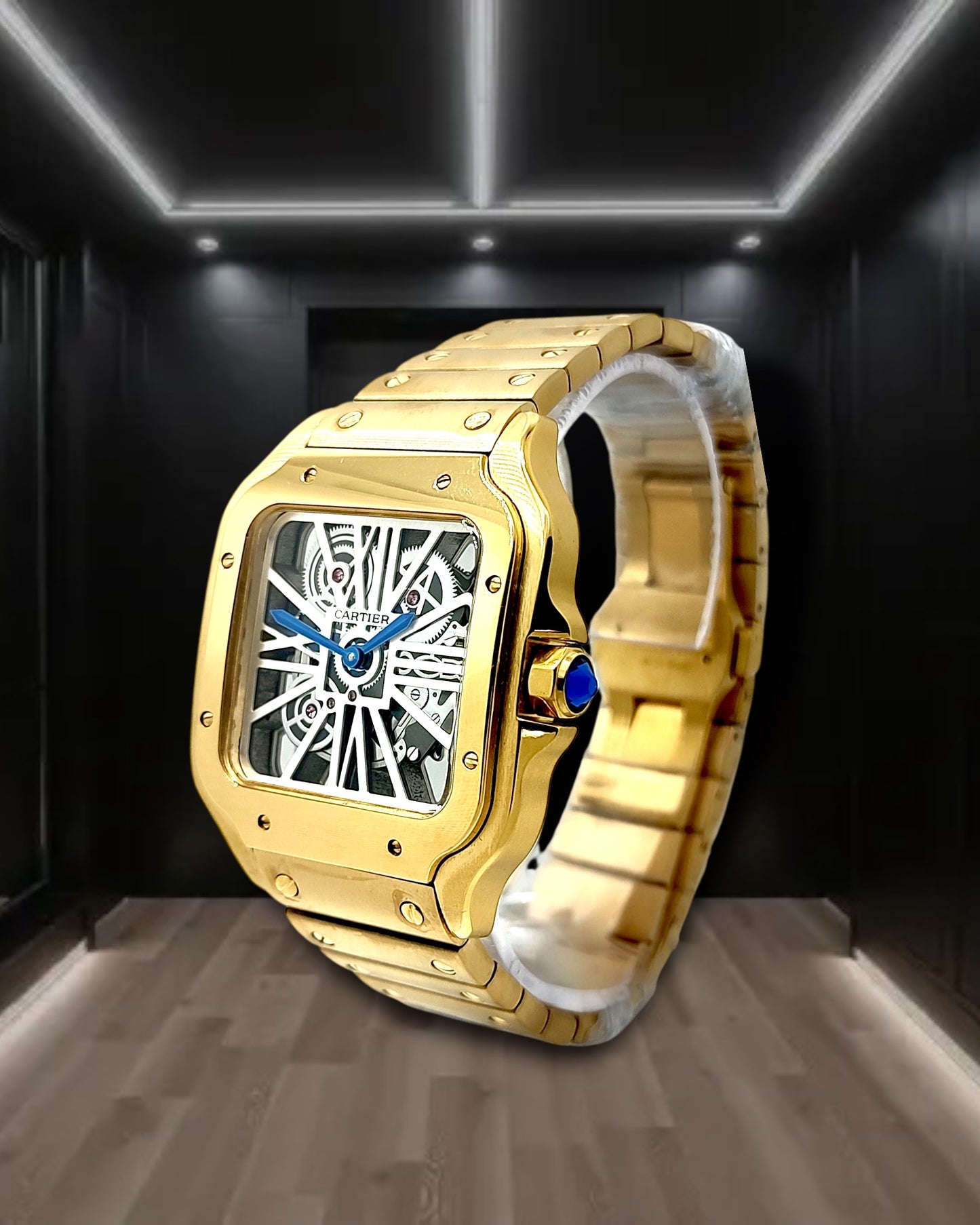 Cartier Santos de Cartier Skeleton Large Yellow Gold 40mm
