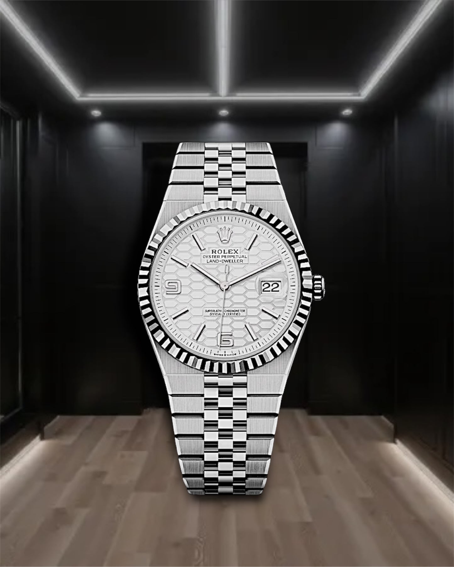 Land Dweller Steel White Dial 40mm