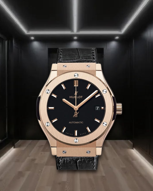 Hublot Classic Fusion Gold Black Dial 565.NX.7170.RX 38mm
