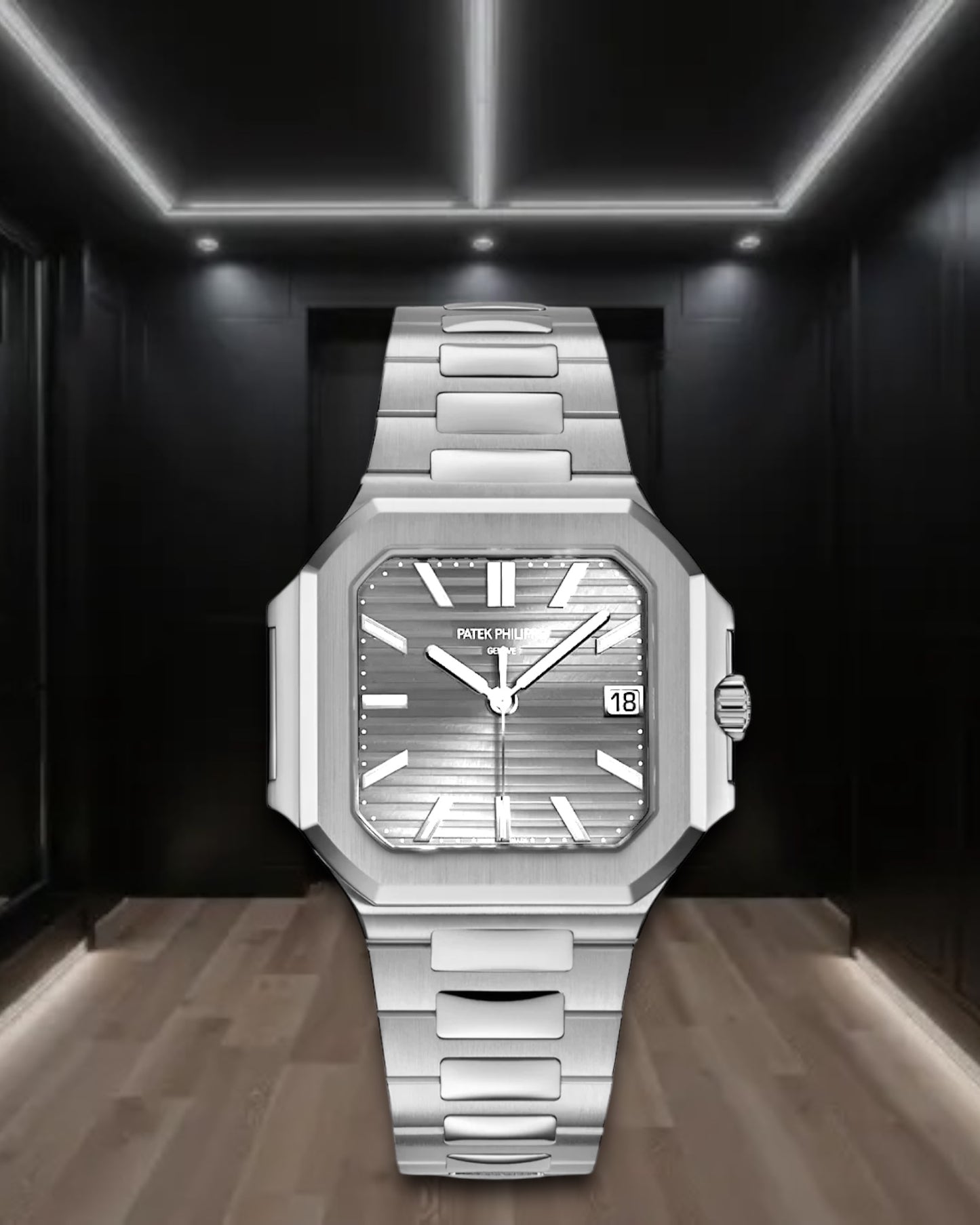 Patek Philippe Cubitus Silver Dial 45mm