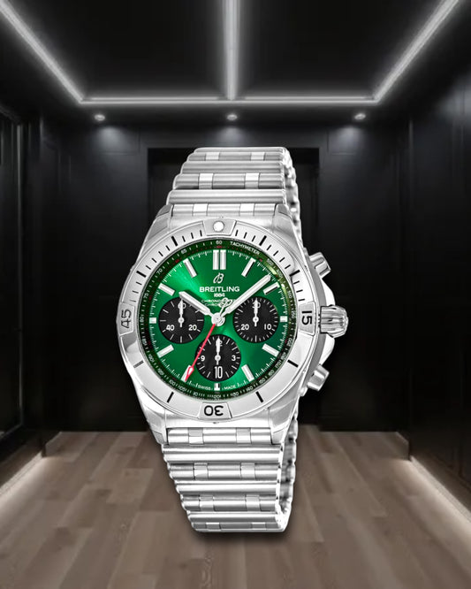 Breitling Chronomat B01 Chronograph Green Dial 42mm