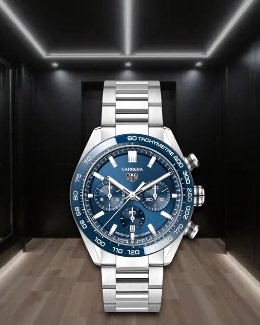 Tag Heuer Carrera Calibre Heuer 02 Blue Dial 44mm