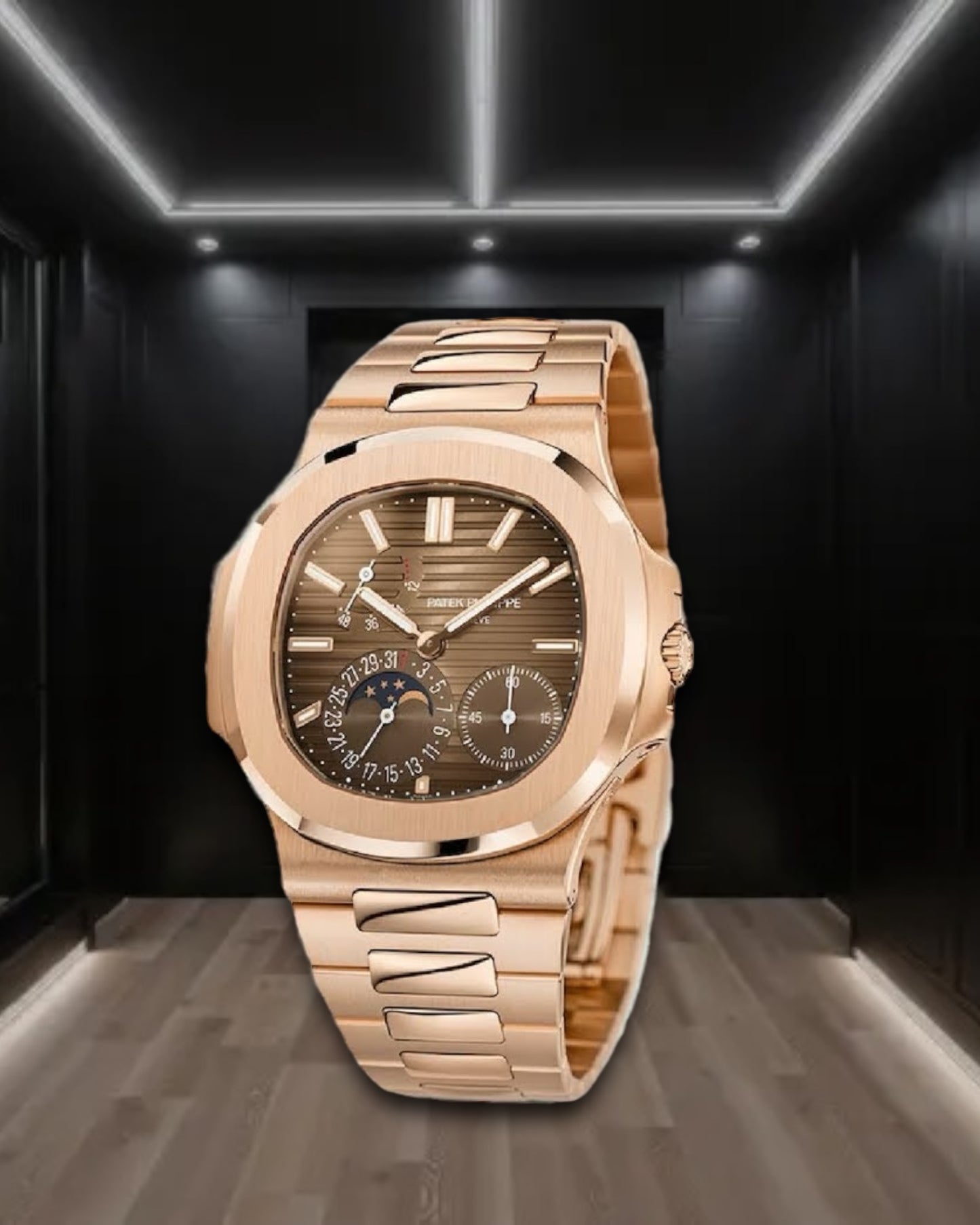 Patek Philippe Nautilus Moon Phase Rose Gold 40.5mm