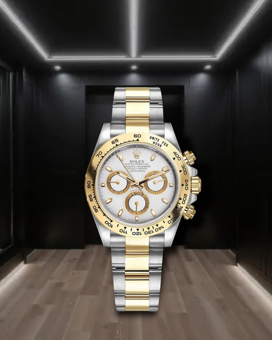 Daytona Cosmograph Two Tone White Dial 