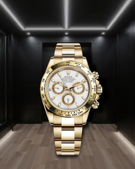 Daytona Cosmograph Gold White Dial 