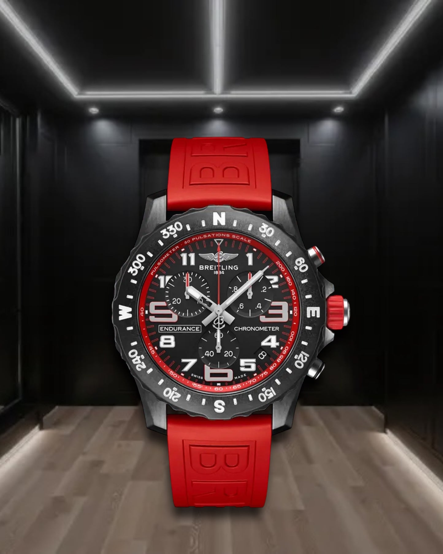 Breitling Endurance Pro Superquatz Red 44mm